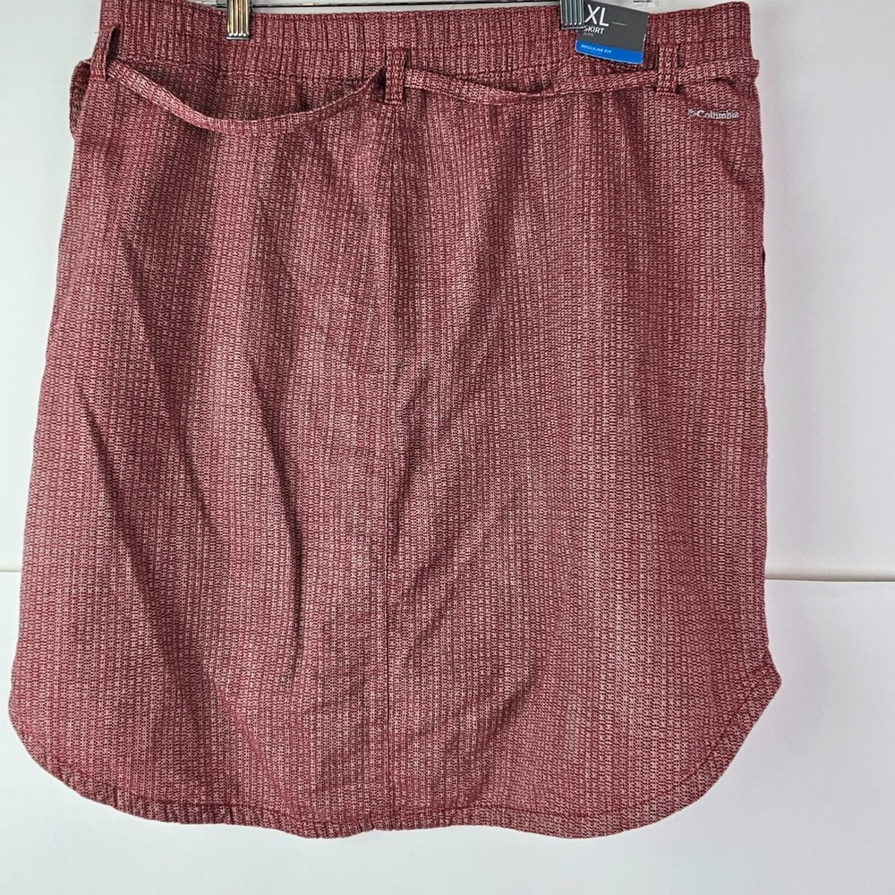 NWT Columbia Women's Red‎ Skirt Size XL Cotton Summer Chill Drawstring - Picture 4 of 7